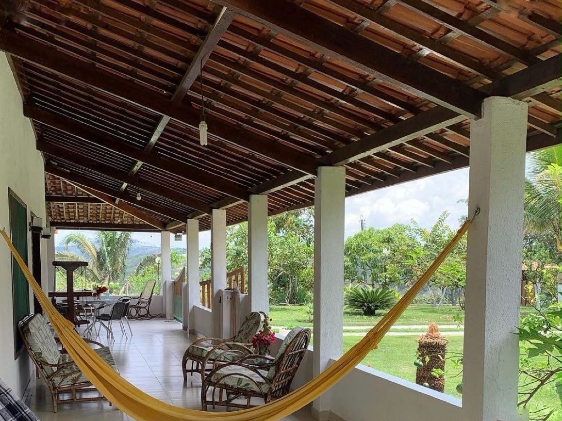 Varanda da casa na propriedade