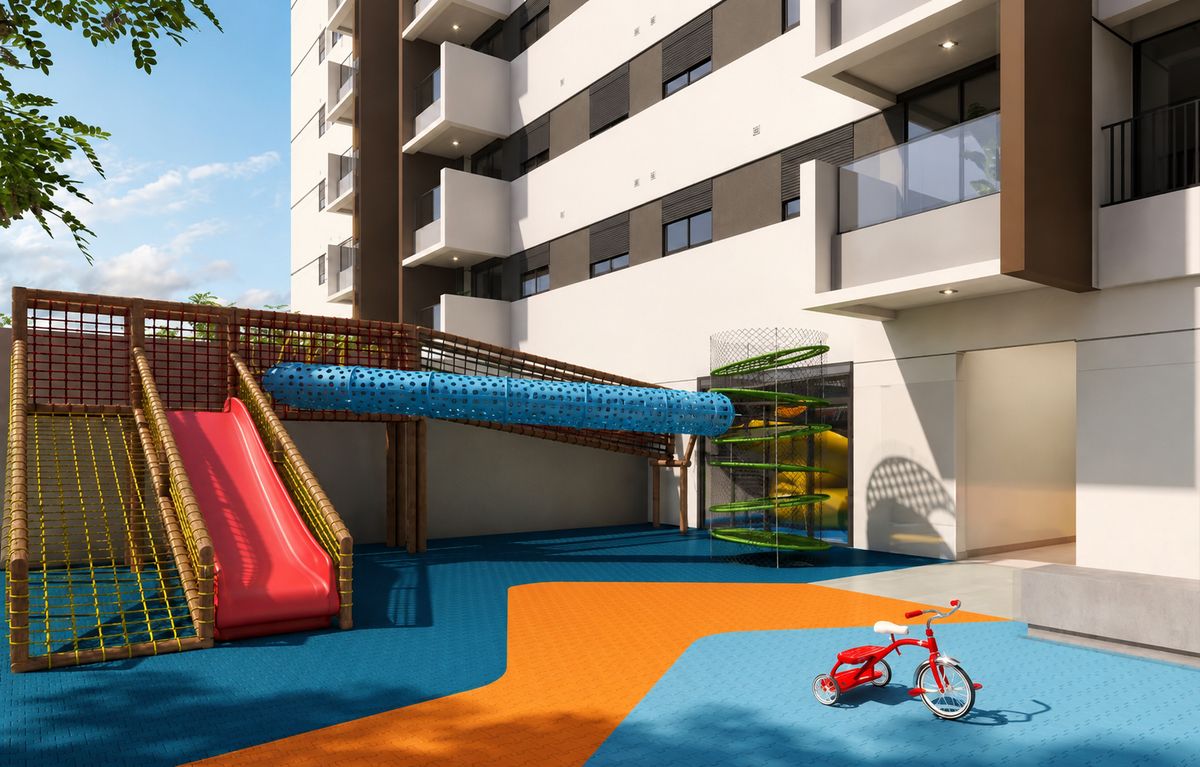 Brinquedoteca integrada ao playground, projeto