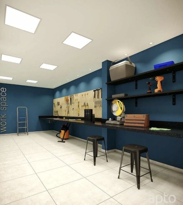 Sala de ferramentas e utensílios compartilhados, projeto